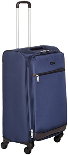 AmazonBasics Softside Spinner Luggage – 25-inch, Navy Blue