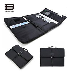 BAGSMART Portable Slim Laptop Briefcase Travel Electronics Case & Laptop Bag for 13” M ...