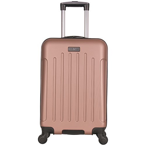 Heritage Lincoln Park 20″ Abs 4-Wheel Carry on Luggage, Rose Gold