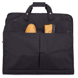 Magictodoor 40 Inch Garment Bag Extra Capacity Garment Bag with Pockets w/ Metal Hook