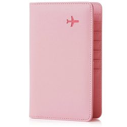 All in One Travel Wallet – 2 Passport Holder + Gift Box / cash tickets cards pen (Flamingo)