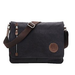 Life Boost Vintage Canvas Satchel Messenger Laptop Shoulder Crossbody Sling Bag