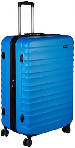 AmazonBasics Hardside Spinner Luggage – 28-inch, Light Blue