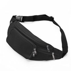 SAVFY Bum Waist Bag – [ 4 Zipper Pockets ] Waist Travel Hiking Outdoor Sport Bum Bag Holid ...