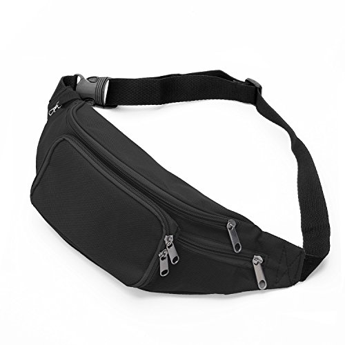 SAVFY Bum Waist Bag - [ 4 Zipper Pockets ] Waist Travel Hiking Outdoor ...