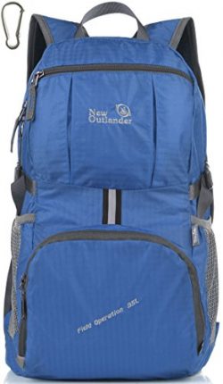 Outlander Packable Handy Lightweight Travel Backpack Daypack,New Dark Blue