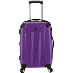 Travelers Club Luggage Madison 20″ Hardside Exp Carry-on Spinner, Purple