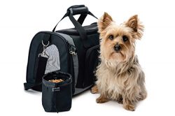 The Original GORILLA GRIP Pet Carrier for Dogs and Cats, Free Travel Bowl, Locking Safety Zipper ...
