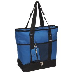 Everest Luggage Deluxe Shopping Tote, Royal Blue/Black, Royal Blue/Black, One Size