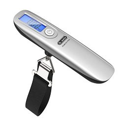 [Luggage Scale with Tape Measure] Dr.meter 110lb/50kg Digital Hanging Luggage Scale with Tape Me ...