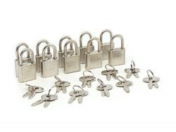 SourceOne Mini Padlocks Luggage Locks, Pack of 10