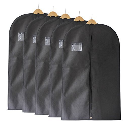 Fu Global Garment Bag Covers for Luggage, Dresses, Linens, Storage or Travel 42″ Suit Bag  ...