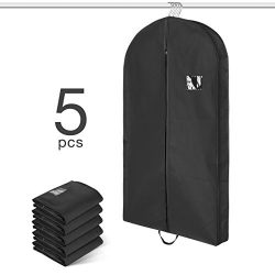 Titan Mall 42-Inch Garment Bag Foldover Breathable Suit Cover with Handles and 4″ Gusset & ...