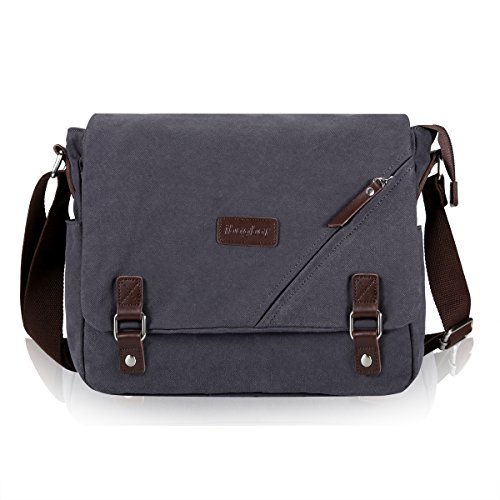 ibagbar Canvas Messenger Bag Shoulder Bag Laptop Bag Computer Bag ...