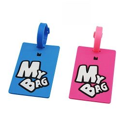 Personalized Luggage Tags Set of 2, Travel Suitcase Identify Label Bag Tags