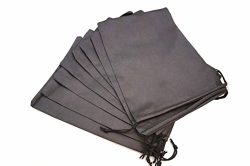 EN’DA Traveling Non-Woven Shoe Bags 1215″ (pack of 8, Black)