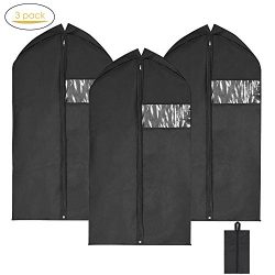 Garment Bags Suit Bag for Men Travel, Magicfly 42 Inch Hanging Suit Covers Full Zipper Pack of 3 ...