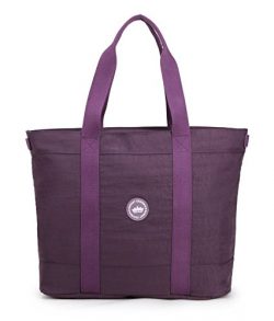 Crest Design Women handbag Tote Shoulder Bag for Laptops up to 17 inch (X-Large, Orchid)