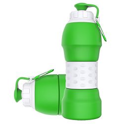 Collapsible Water Bottle,GITKARL,Travel Accessories,Lightweight Silicone Travel Mug,[BPA Free] [ ...