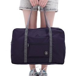 Cocoo Travel Foldable Waterproof Tote Bag Carry Storage Luggage Handbag Navy