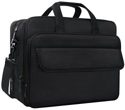 Taygeer 17.3 Inch Laptop Bag, Expandable Multi-functional Business Briefcase, Water Resitant Sin ...