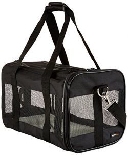 AmazonBasics Black Soft-Sided Pet Carrier – Medium