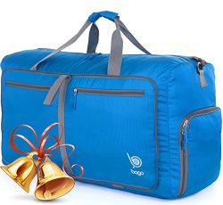 Bago Travel Duffel Bag For Women & Men – Foldable Duffle For Luggage Gym Sports – ...