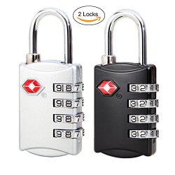 luggage locks Senrhu 2 Pack TSA Approved Locks 4 digit password lock,Travel lock