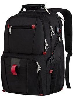 Travel Laptop Backpack,TSA Friendly Scansmart Durable Computer Bag w/ USB Charging Port/Headphon ...