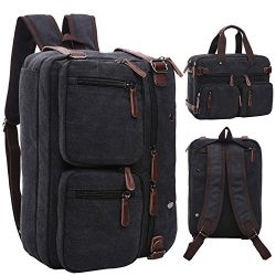 Mygreen Vintage Laptop Backpack Messenger Bag-Hybrid Briefcase Backpack Vintage BookBag Rucksack ...