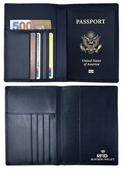 Wallet Passport Holder, Leather Passport Case Cover Holder