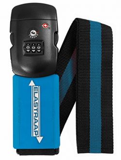 Luggage Strap ELASTRAAP Superior Strength NON-SLIP with TSA Combination Lock