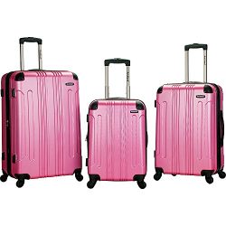 Rockland 3 Piece Sonic Abs Upright Set, Pink
