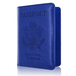 Passport Holder Case, ACdream Protective Premium PU Leather RFID Blocking Wallet Case for Passpo ...