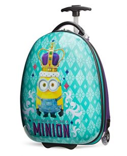 Travelpro Minions Kid’s Hard Side Luggage, Turquoise/Purple, One Size