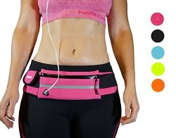 Dimok Running Belt Waist Pack – Water Resistant Runners Belt Fanny Pack for Hiking Fitness ...