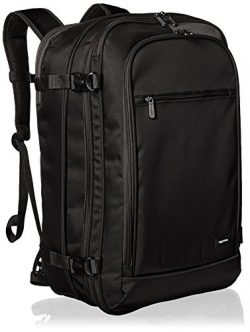 AmazonBasics Carry-On Travel Backpack, Black