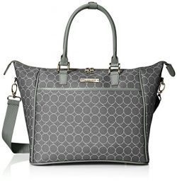 Ninewest Women’s Allea Bag Travel Tote, Black/Silver, One Size