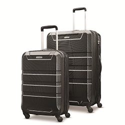 Samsonite Invoke 2 Piece Nested Hardside Set (20″/28″), Black, Only at Amazon