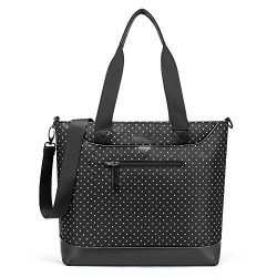 Women Laptop Bag 15.6 Inch,DTBG White Dot Nylon Classic Work Travel Messenger Shoulder Bag Offic ...