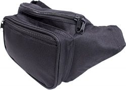 SoJourner Bags Fanny Pack – Classic Solid Bright Colors (Black)