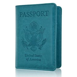 Passport Holder Case, ACdream Protective Premium PU Leather RFID Blocking Wallet Case for Passpo ...