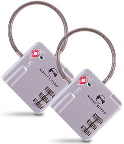 UltraFlex TSA Approved Lock with RED OPEN ALERT Indicator for Luggage & GYM Lockers