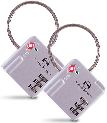 UltraFlex TSA Approved Lock with RED OPEN ALERT Indicator for Luggage & GYM Lockers