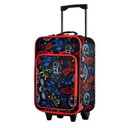 Olympia Kids 17 Inch Carry-On Luggage, Black, One Size