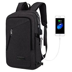 Yorepek Slim Laptop Backpack, Business Computer Bag with Headphone Port, Anti Theft Travel Backp ...