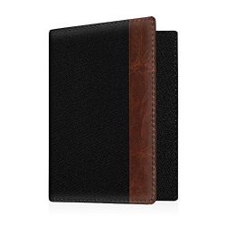 Fintie Passport Holder Travel Wallet – Premuim Fabric with Vegan Leather RFID Blocking Cas ...