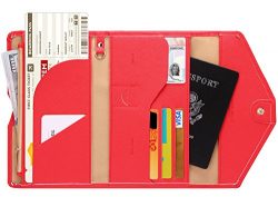 Zoppen Mulit-purpose Rfid Blocking Travel Passport Wallet (Ver.4) Trifold Document Organizer Hol ...