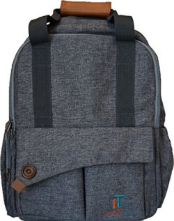 Laguna Tide Travel Diaper Bag Backpack w/ Padded Infant Changing Mat | 12-Pocket Trendy Designer ...