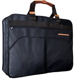 Uinvent 40″ Garment Bag for Travel or Business Trips w/ Features an Adjustable Shoulder St ...